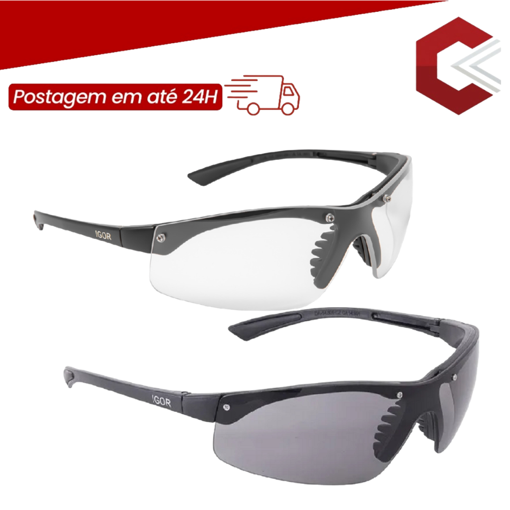 Óculos de Segurança Trabalho Esporte Lazer Ciclismo Trilha Caminhada Danny Igor - CA 14991