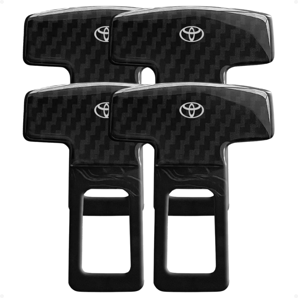 Kit 4 Plug Trava Cinto Anti Alarme Sonoro Bip Carros Toyota