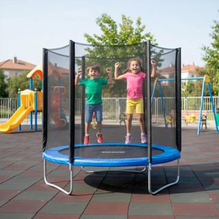 Cama Elastica Infantil Pula Pula 1,8m Trampolim Rede de Proteção para Crianças Quintal Festas Jump⚡ em Oferta na Shopee