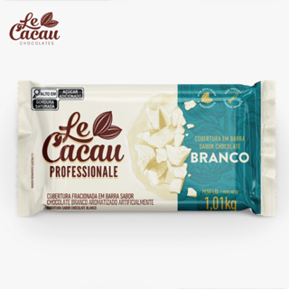 Cobertura em Barra Chocolate Branco Le Cacau 1,01Kg Barra Cobertura Para Doces Bolos Bombons Tortas em Oferta na Shopee