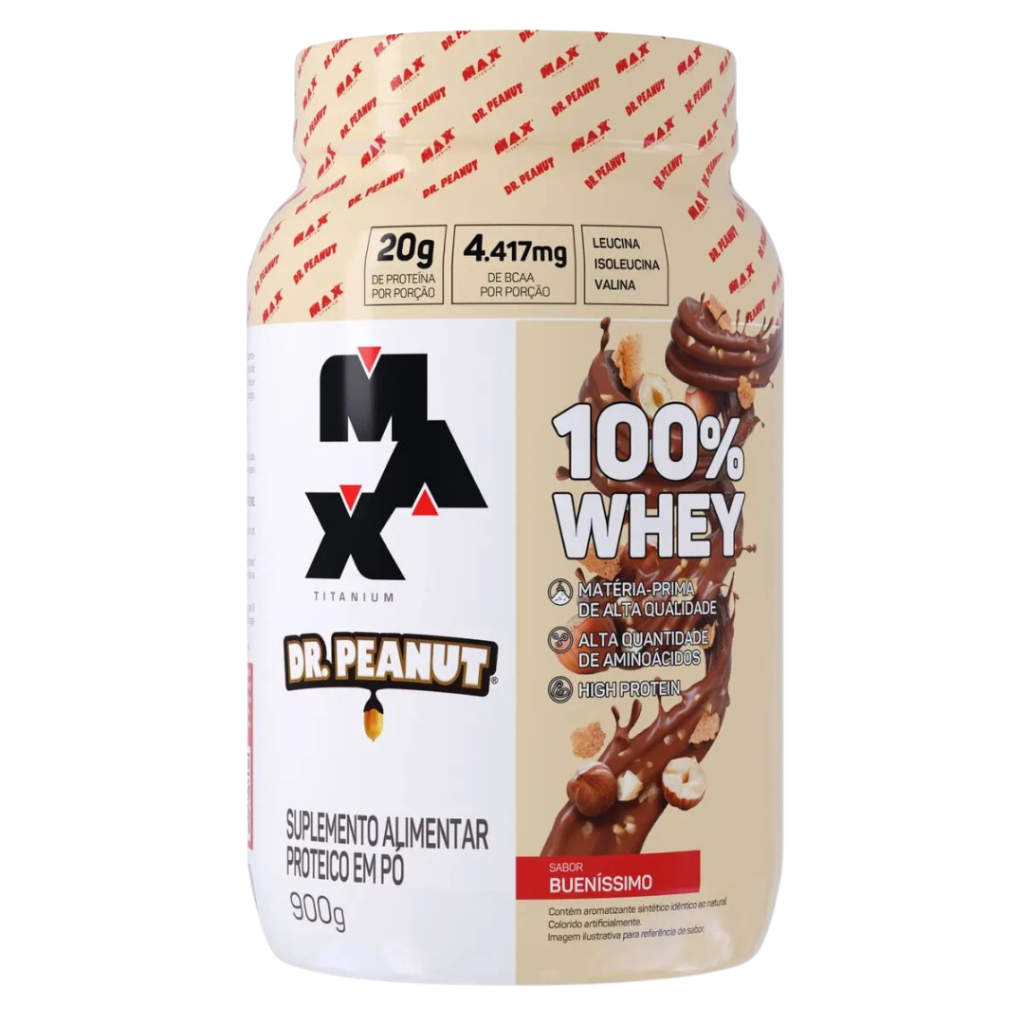 100% Pure Whey Dr Peanut Pote 900g - Max Titanium
