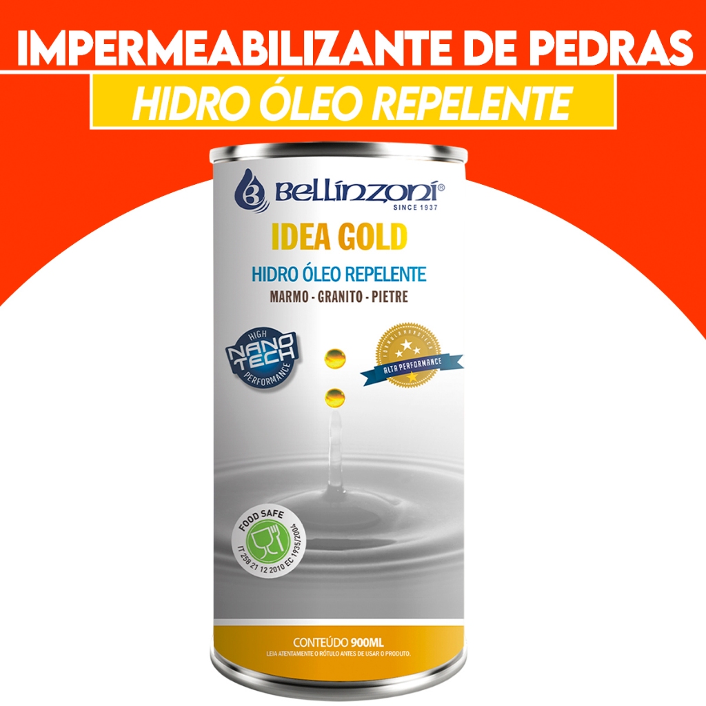 Impermeabilizante de Pedras Idea Gold Hidro Óleo Repelente Nanotech Bellinzoni 1
