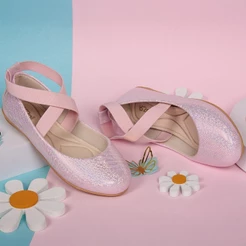 Sapatilha Infantil Bailarina Menina Delicada Glow Confortável Festa Casamento 2032