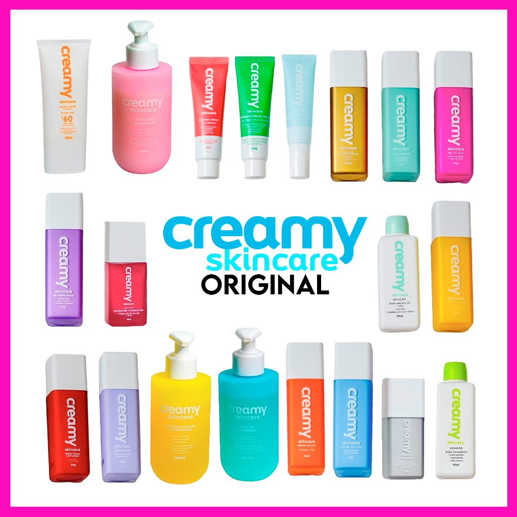 Creamy Skincare 30g (Ácido Mandélico 7%, Ácido Lático 5%, Vitamina C 10%, Retinol 0,3, Vitamina C Gold, Pro-Adapaleno) em Oferta na Shopee