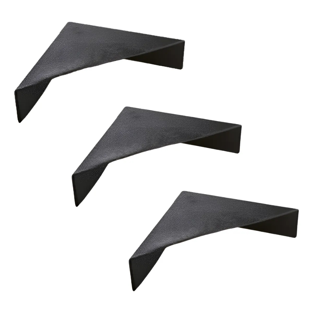 KIT CANTONEIRA ABERTA RESISTENTE PROTEÇÃO DE QUINAS MDF E MOVEIS PARA TRANSPORTE 60X60X19,5MM PRETA