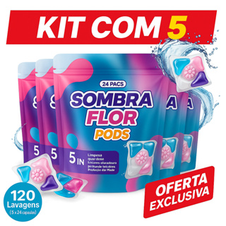 Sabão Cápsula Detergente Lava Roupas 5em1 pods 24 Cápsulas em Oferta na Shopee