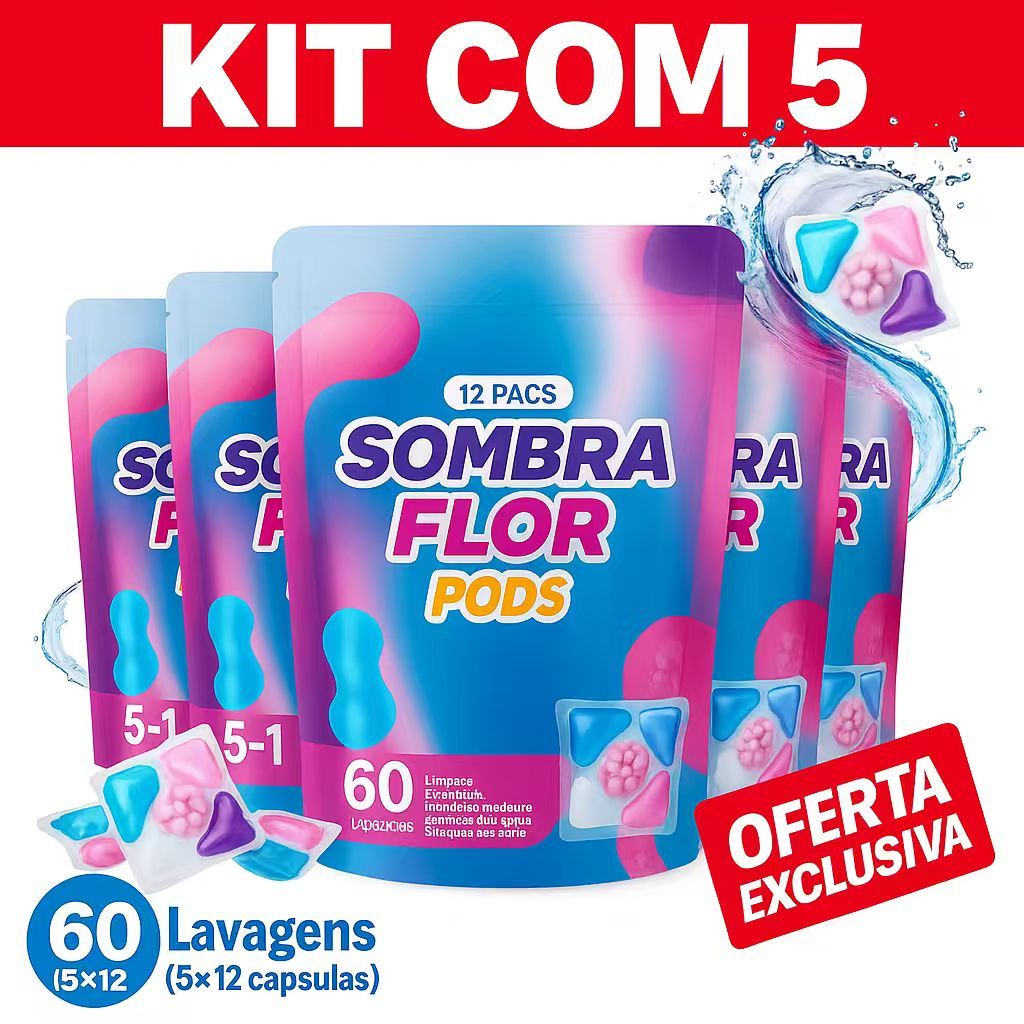Sabão Cápsula Detergente Lava Roupas 5em1 pods 12 Cápsulas em Oferta na Shopee
