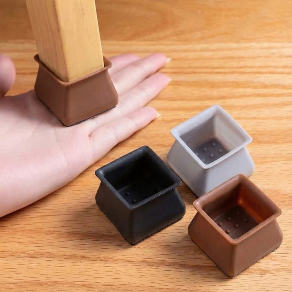 Protetor de Silicone para Pés de Cadeira Pés Pezinho quadrado em Oferta na Shopee