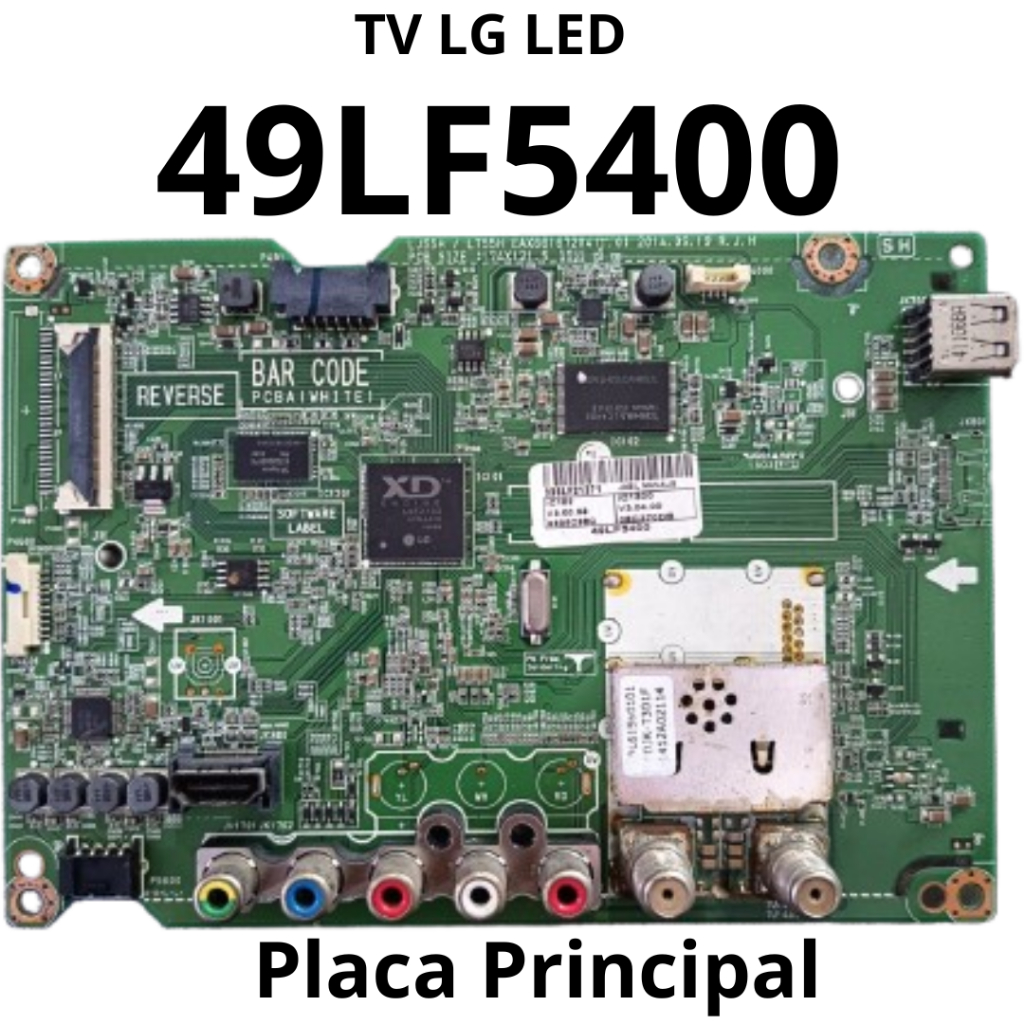 2725 Placa Principal para tv LG LED Mod: 49LF5400