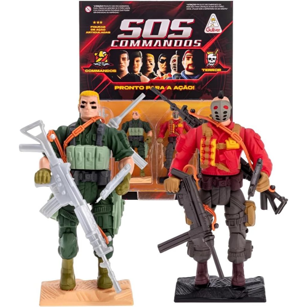 SOS COMMANDOS - WHITE BILLY vs GLADIOS  (FIGURAS E ACESSORIOS)