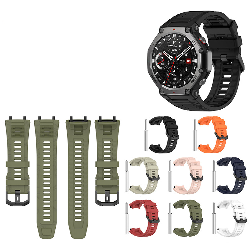 Detalhes do Pulseira De Silicone Com Ferramenta de Ajuste Compatível Com Amazfit T-Rex 3