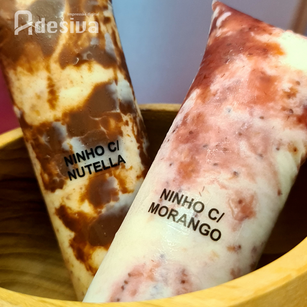 Adesivos Vinil Transparente 3x1cm – Etiquetas de Sabor para Geladinho Gourmet, Sacolé e Dindin em Oferta na Shopee