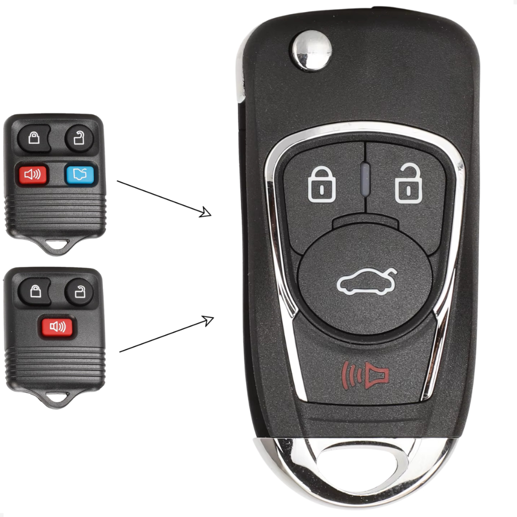 Chave Canivete Alarme Ford Fiesta Ecosport 2009 2010 2011 2012 2013