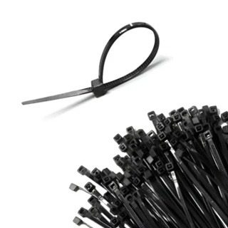 500un Abraçadeiras Nylon 2,5x100mm preta Enforca Gato em Oferta na Shopee