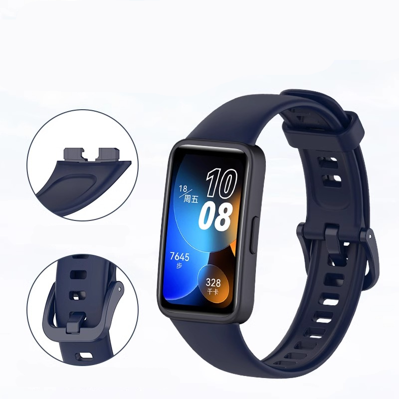 Pulseira De Silicone Compatível Com Huawei Band 8/9/10