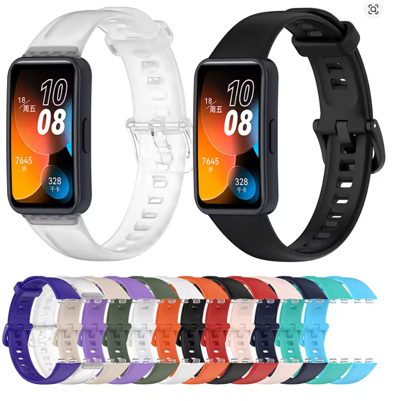 Pulseira De Silicone Compatível Com Huawei Band 8/9/10