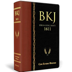 Bíblia de Estudo King James 1611 - Marrom/Preta - Editora BV Books