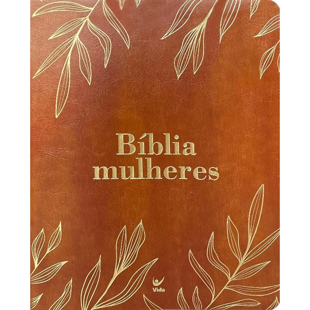 Bíblia Mulheres - NAA - Duas Colunas - Folhas Caramelo