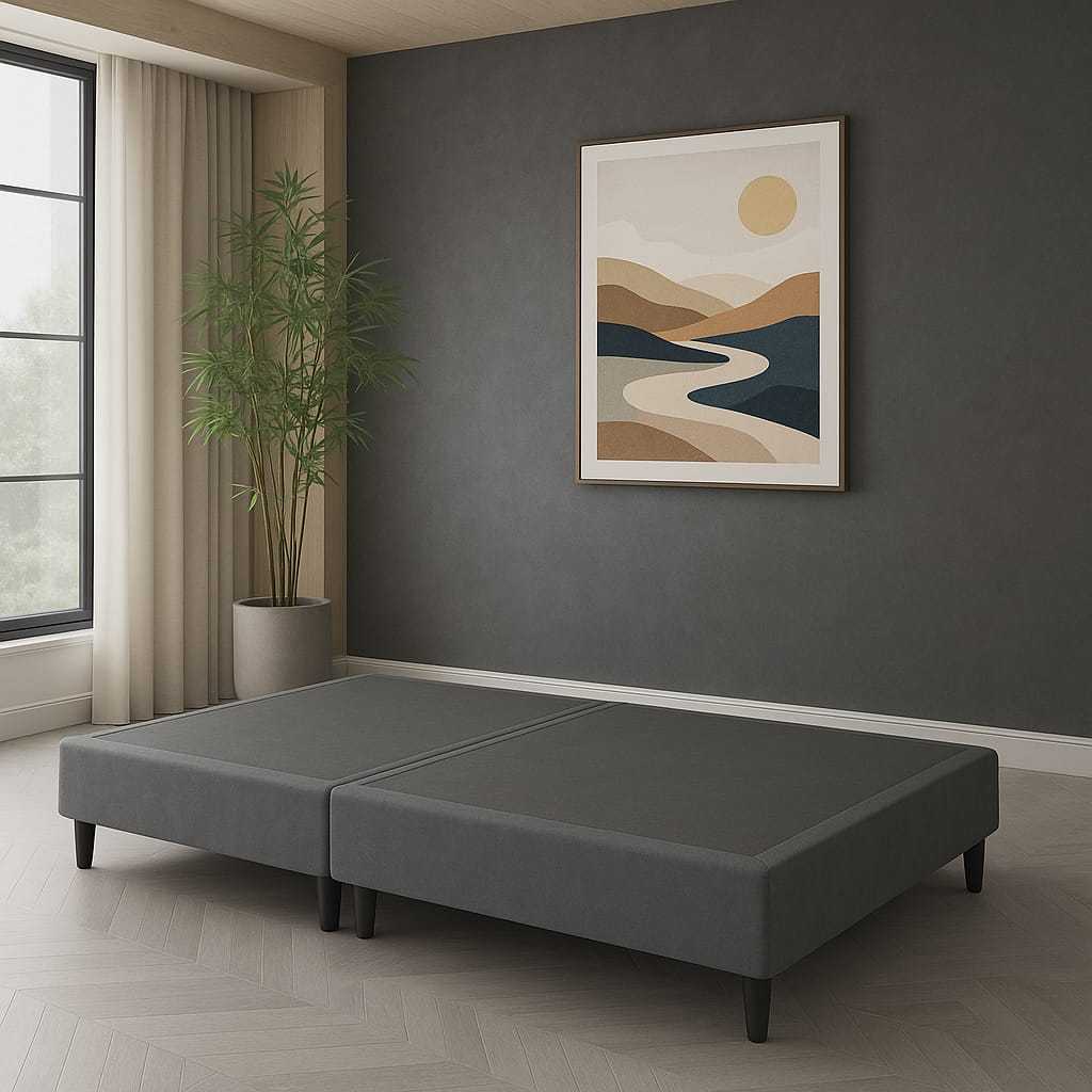 Base para Cama Box Solteiro LorenttiStore Marrom Resistente Robusta