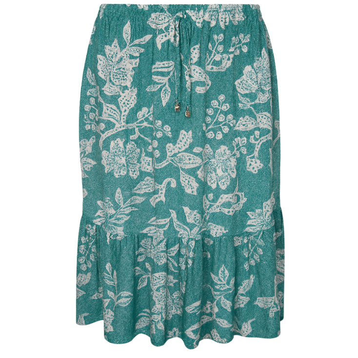 Saia Feminina Camadas Midi Malha Fria Evangélica Estampadas Sortidas em Oferta na Shopee