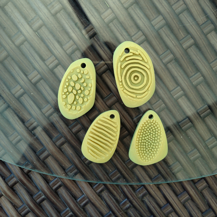 Kit 4 Pedras (em plástico) Worry Stone Anti Stress, Pedrinhas Acalma Ansiedade