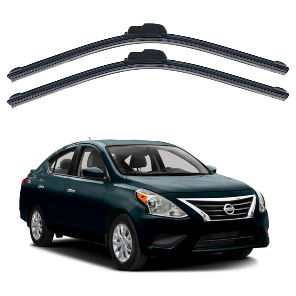 Par Palheta Limpador Parabrisa Versa Paleta Dianteira Versa Kit Limpador Parabrisa Nissan Versa em Oferta na Shopee
