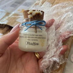 Kit mini velas aromaticas Personalizadas 20 30 40 unidades Lembrancinha Casamento Batizado Cha de Bebe