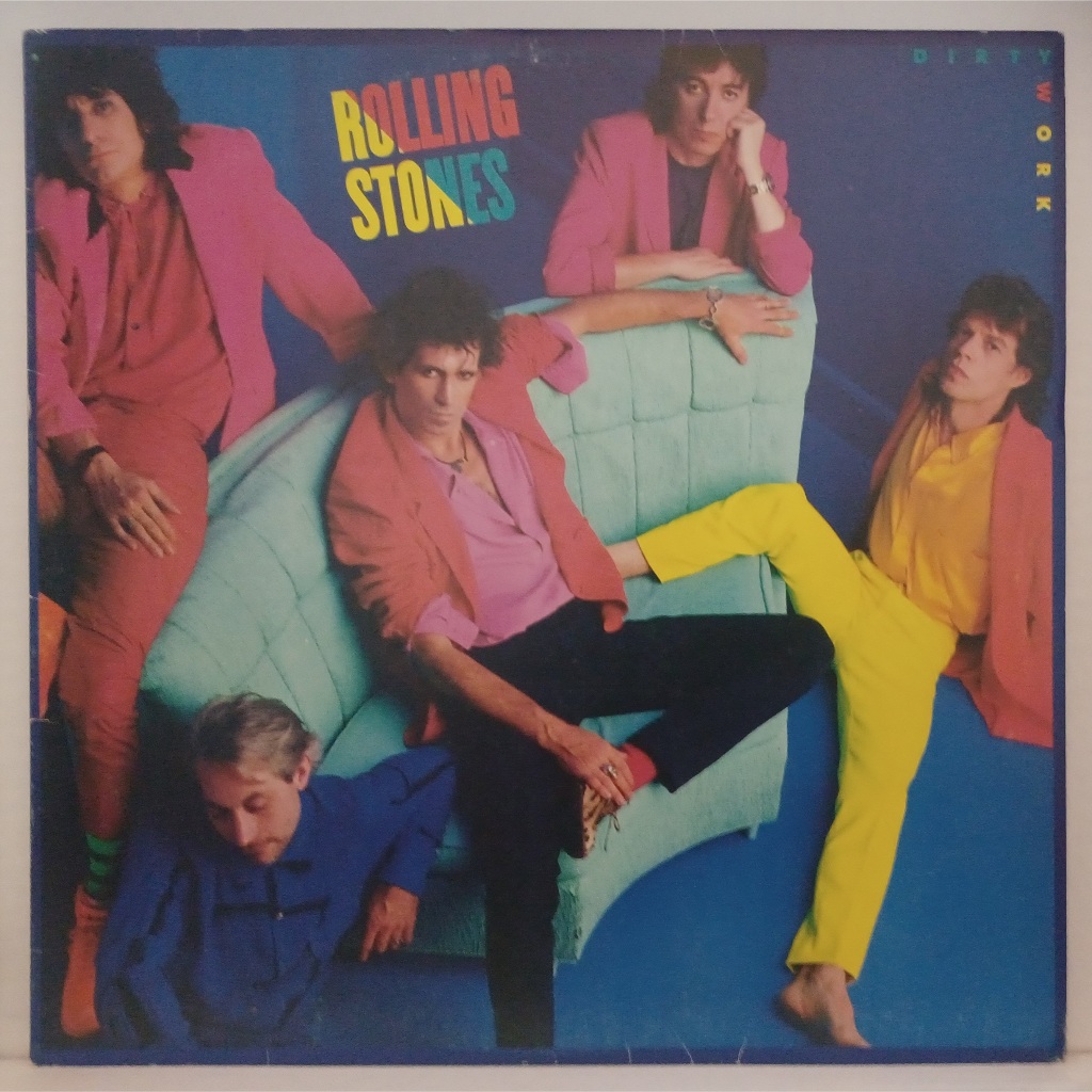 LP Disco De Vinil The Rolling Stones - Dirty Work - C/ Encarte LP EX Capa VG+ Ler Descrição