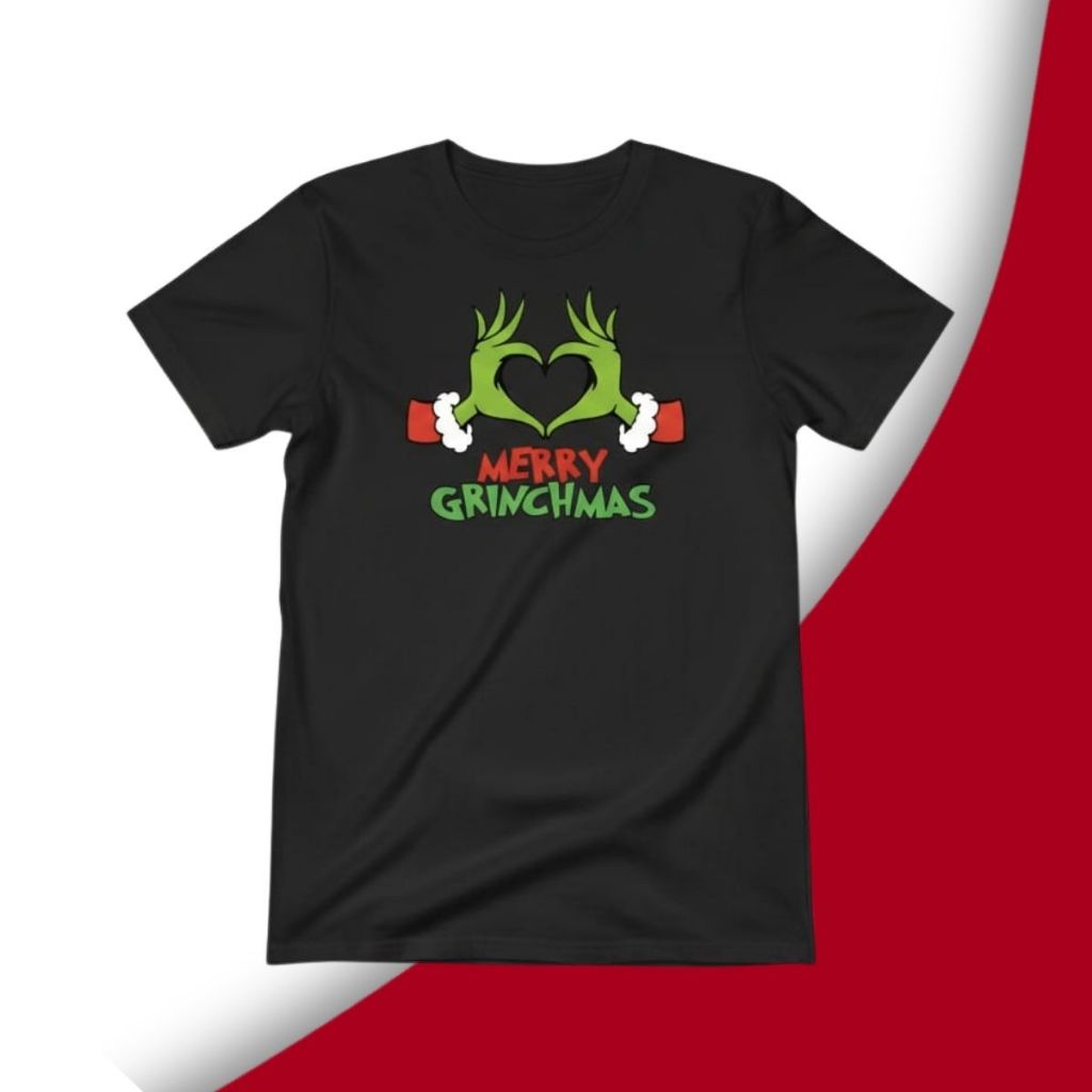 Camiseta Grinch de Natal Merry Grinchmas Blusa Personagem Filme Unissex Divertida Algodão