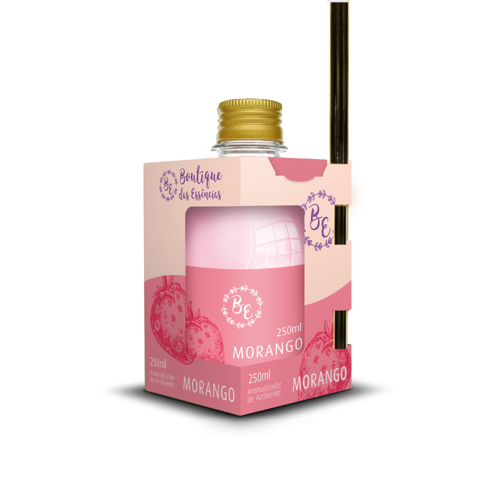 Difusor de ambiente Cheirinho 250ml Boutique Morango em Oferta na Shopee