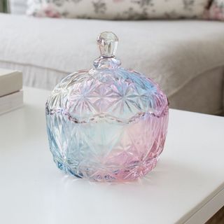 Bomboniere Vidro Cristalino 250 /645 ml Romenia Silver