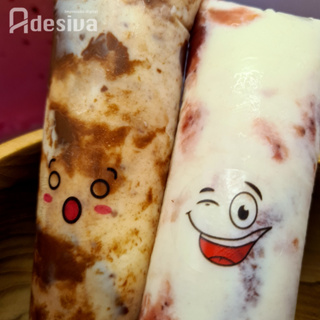 500 Adesivos em Vinil Transparente para Geladinho Sacolé Carinhas Engraçadas 3x2,5cm em Oferta na Shopee