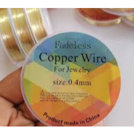 Fio de Cobre Fadeless 0,5 mm – Carretel para Joalheria e Artesanato em Oferta na Shopee