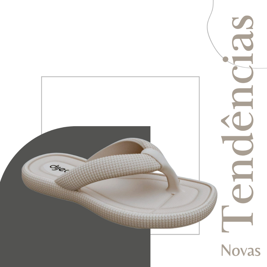 CHINELO DIEJAN  DESIGN ERGONOMICO PALMILHA EFEITO NUVEM ANTIDERRAPANTE