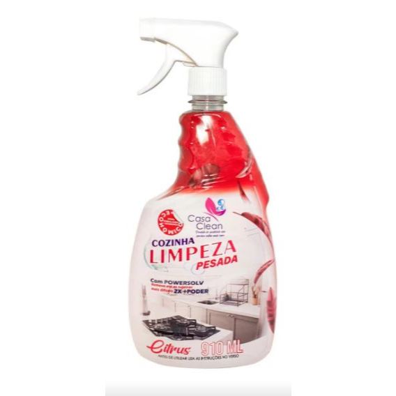 Limpador Cozinha Limpeza Pesada casa clean 910 ml em Oferta na Shopee