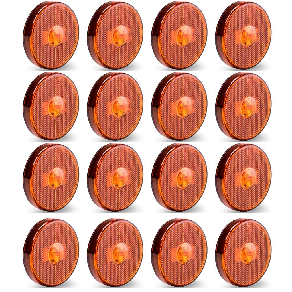 16 Lanterna Lateral Caminhão Carreta Randon Guerra Noma Led Bivolt Amarelo em Oferta na Shopee