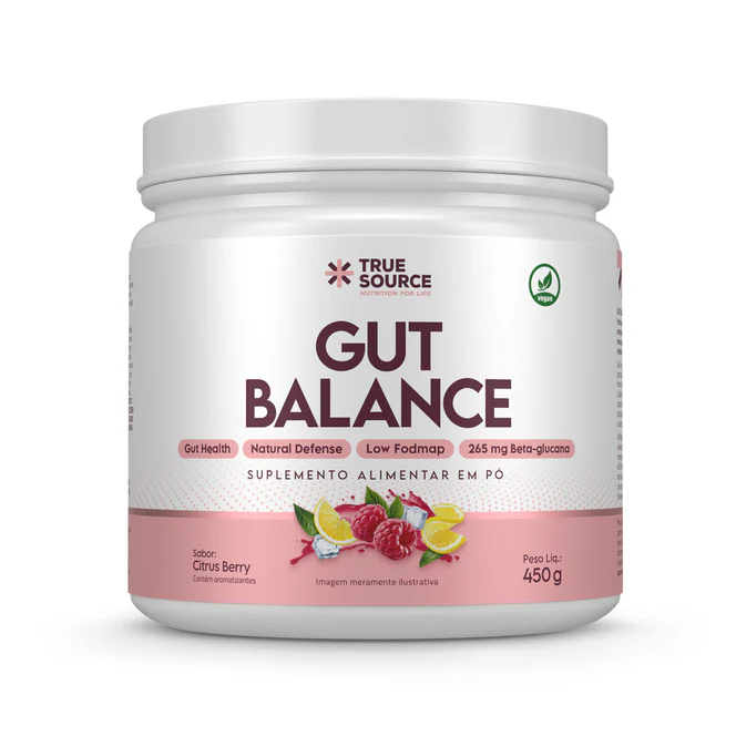 Gut Balance True Source Prebiótico Glutamina Fibras 450g