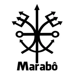 Adesivo Exu Marabô Umbanda e Candomblé – Para vidros, carros ou decorativo – 14 x 10cm