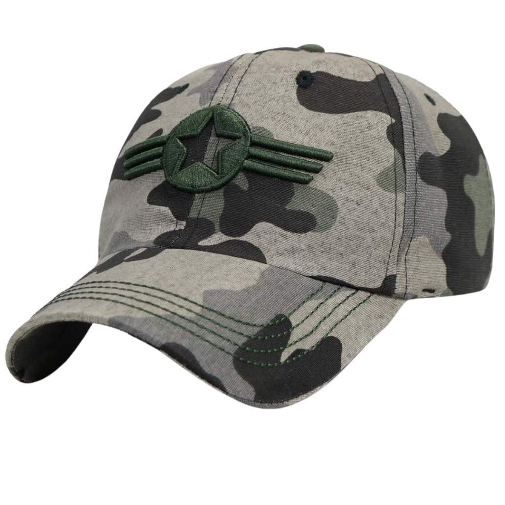 Boné Operacional Airborne Americano Confortável Resistente Chapéu Militar EUA Ajustável Moda Urbana
