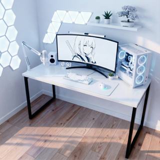 Mesa Escrivaninha Industrial Diretor Ferro E Madeira 1,20m Gamer Pinterest em Oferta na Shopee