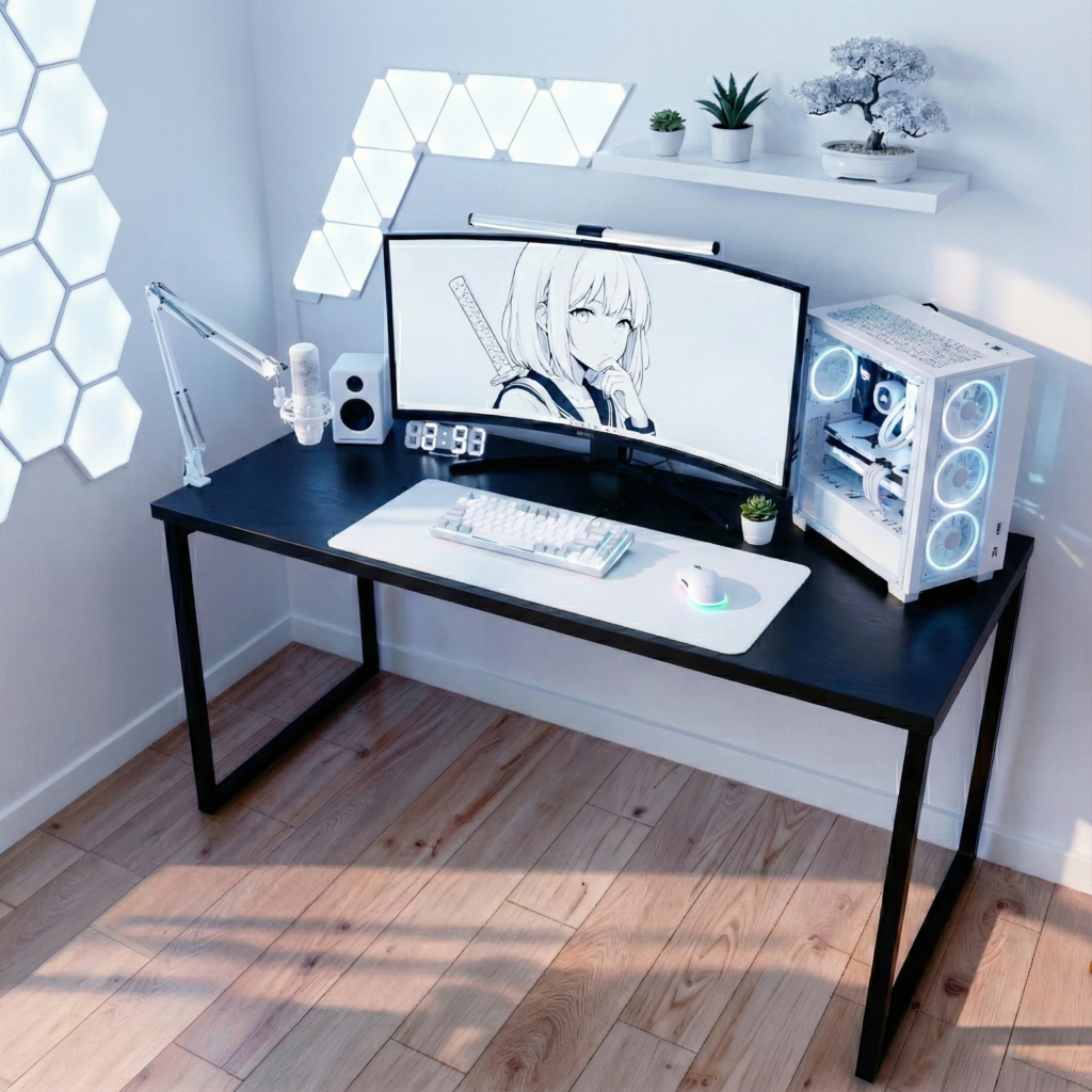 Escrivaninha Industrial Escritorio 120cm Mesa Computador Escritorio Home Office Loft