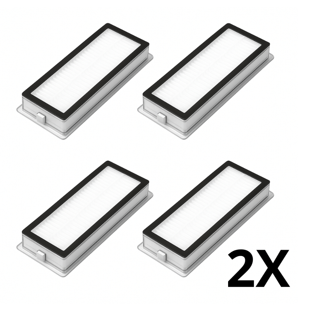 KIT 8 Filtros HEPA Robô Aspirador – Compatível Xiaomi/Dreame S10+, S10 Plus, X10