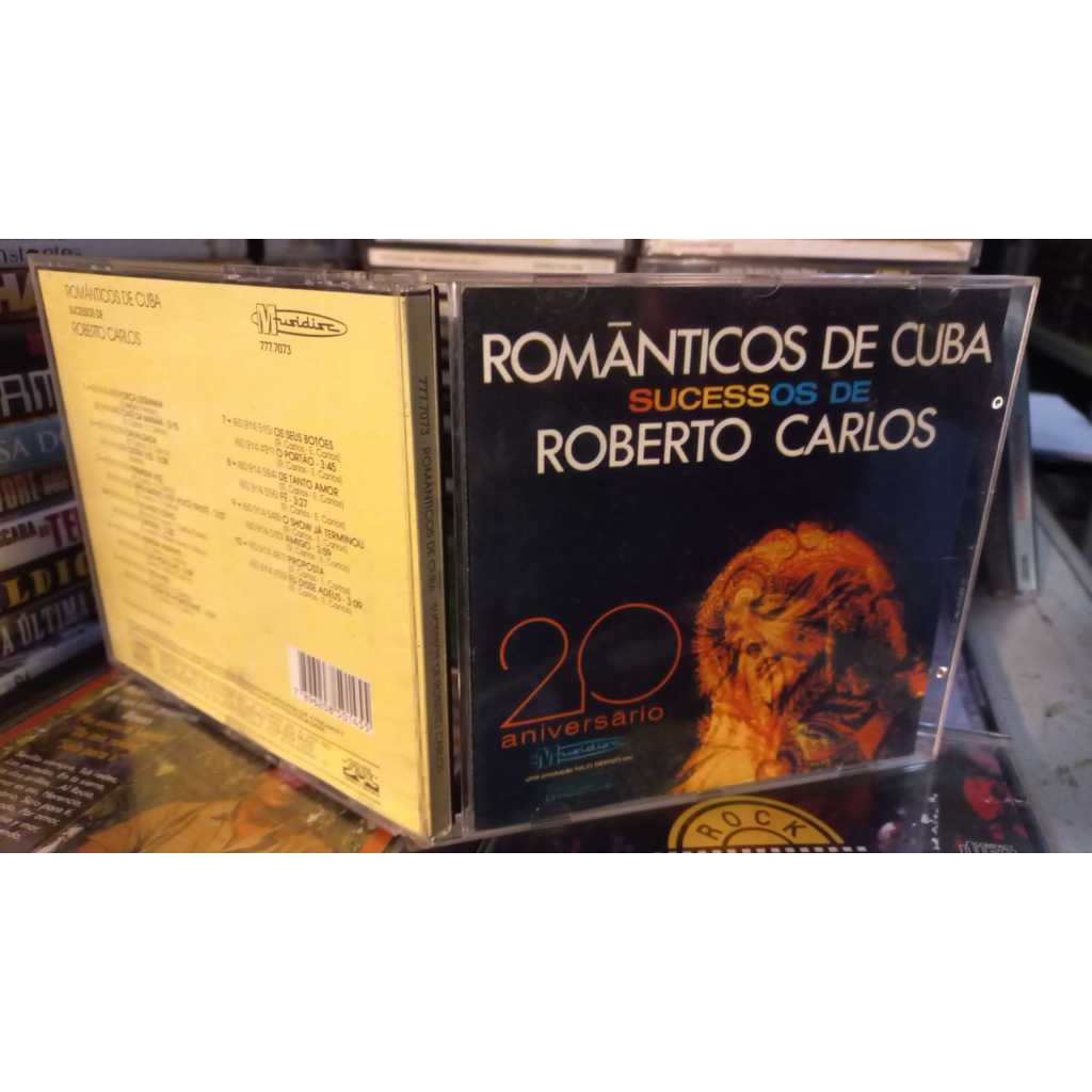 Cd Românticos de Cuba - Sucessos de Roberto Carlos 20 ANIVERSÁRIO - Excelente IMPECAVEL