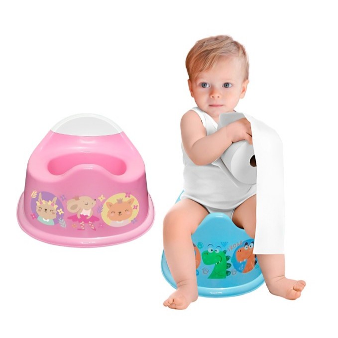 Penico Troninho Infantil Desfralde Menino Menina Estampas Pinico Criança