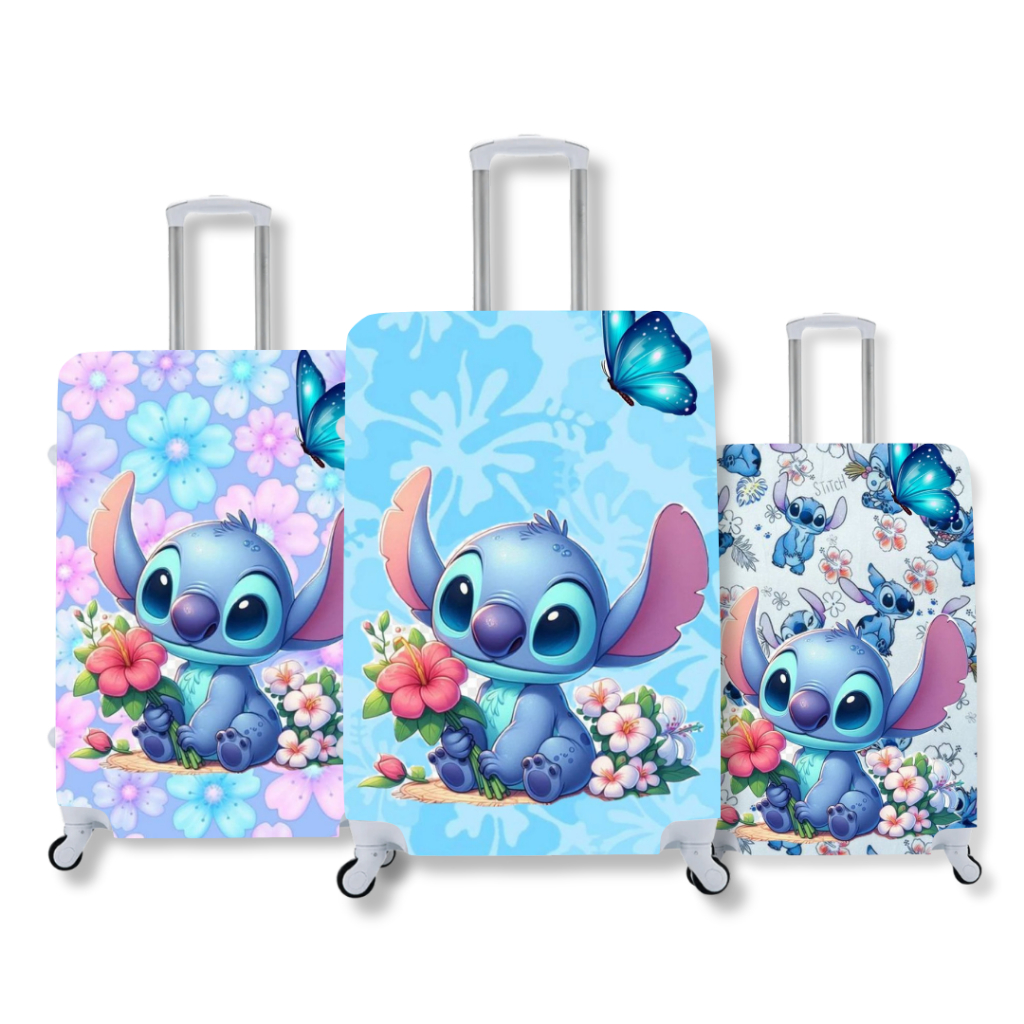 Capa De Mala Protetora Personalizada Stitch Bagagem Viagem em Oferta na Shopee