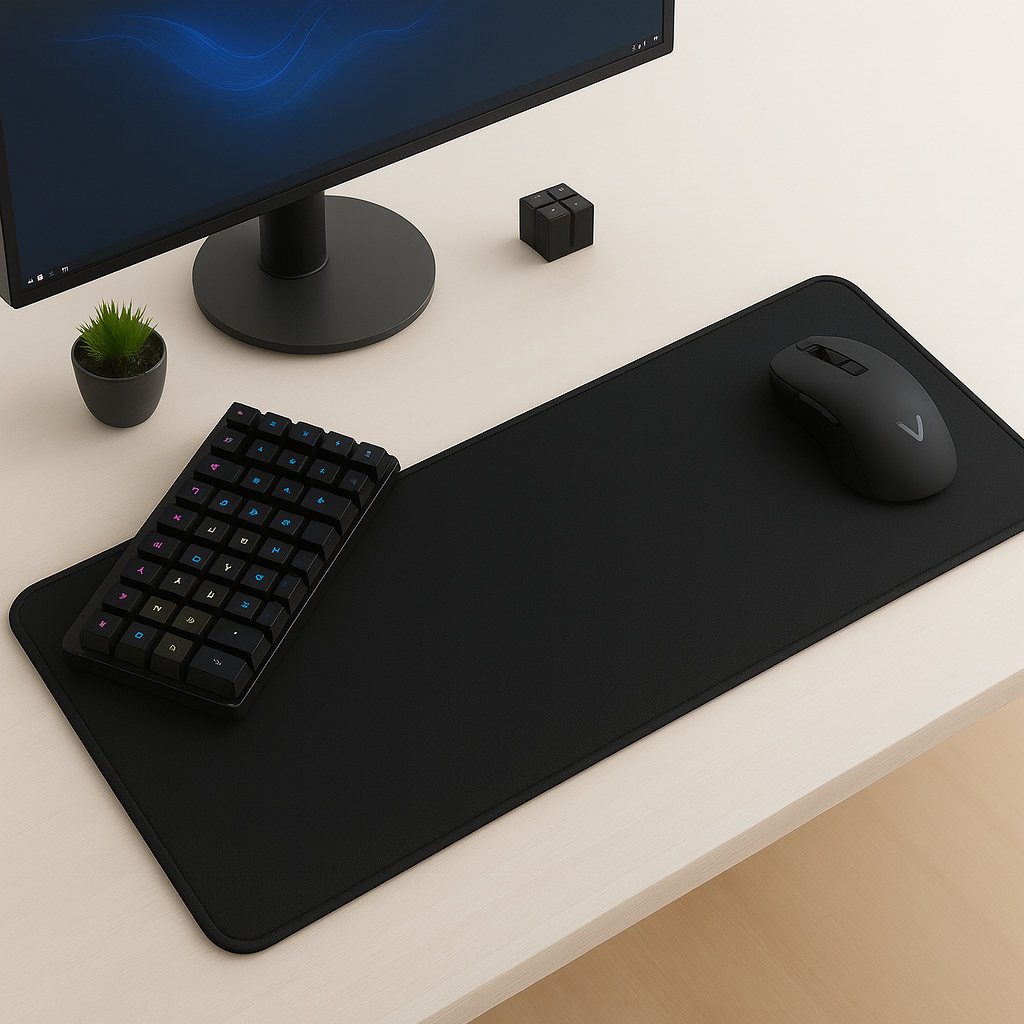 Mouse Pad Gamer Speed Extra Grande Profissional Borda Costurada 90x40cm Preto Premium MEGA OFERTA