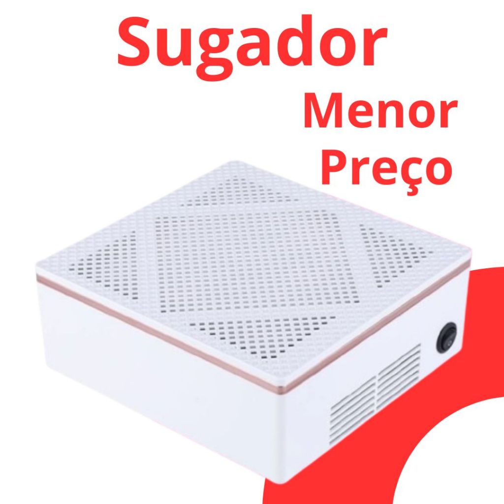 Coletor Sugador Aspirador De Pó para Unha GEL Fibra Bivolt super potente envio rápido em Oferta na Shopee