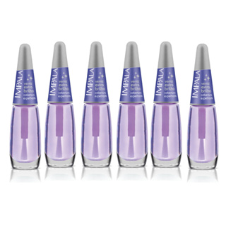 Kit 6 Esmaltes Impala Verniz Extra Brilho Cobertura Espelhada Manicure e Pedicure em Oferta na Shopee
