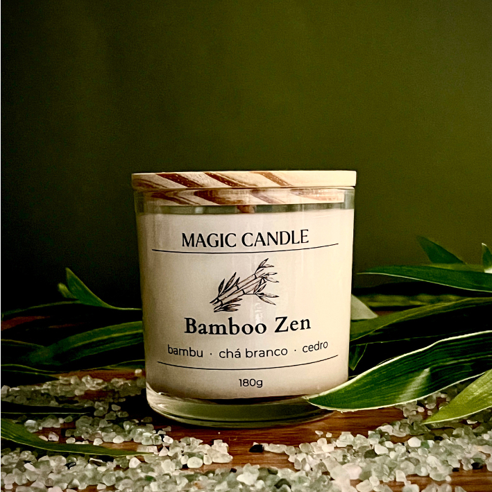 Imagem Vela Aromática Perfumada BAMBOO ZEN I Magic Candle I Cera Vegetal I Essência Premium