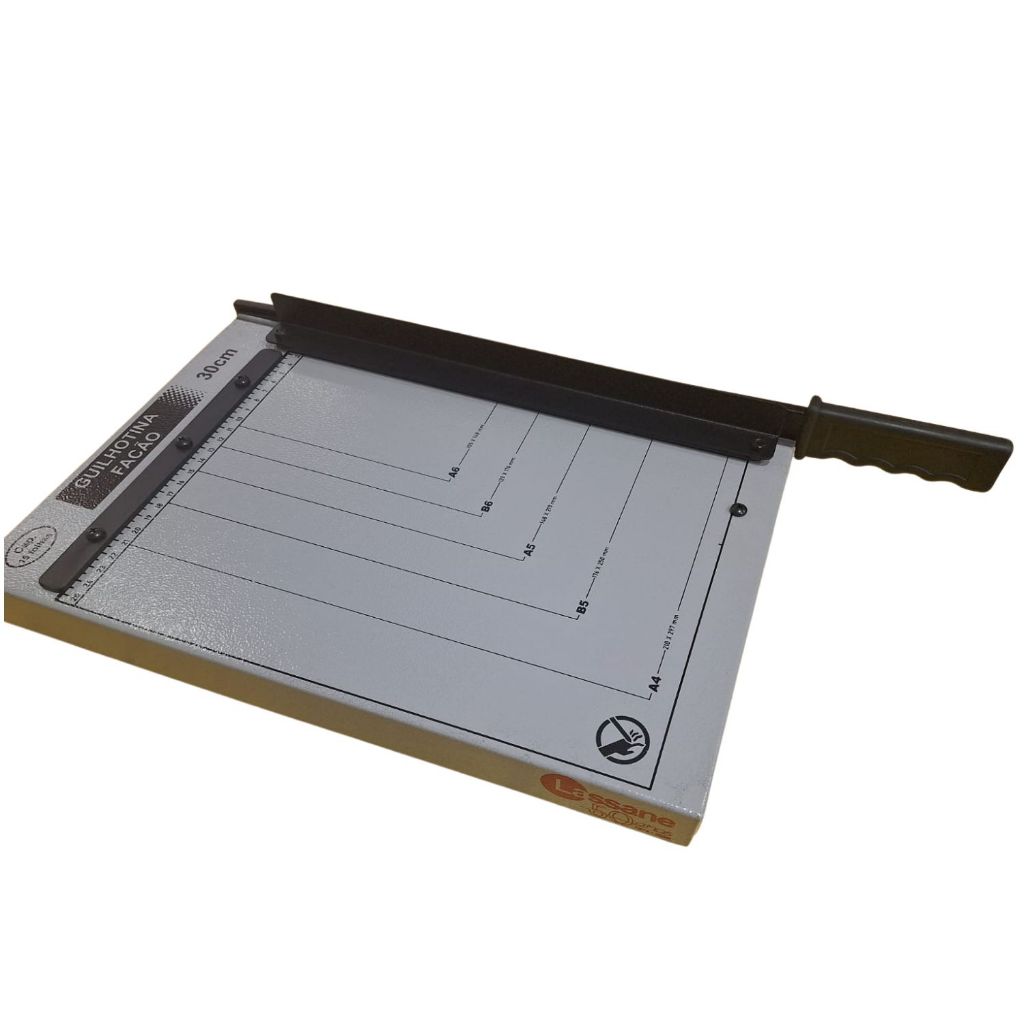 Guilhotina Facão em Aço Corta Papel 30cm A4 15 folhas simutâneas